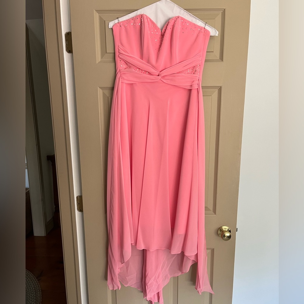 Raylia bright pink prom dress size 8